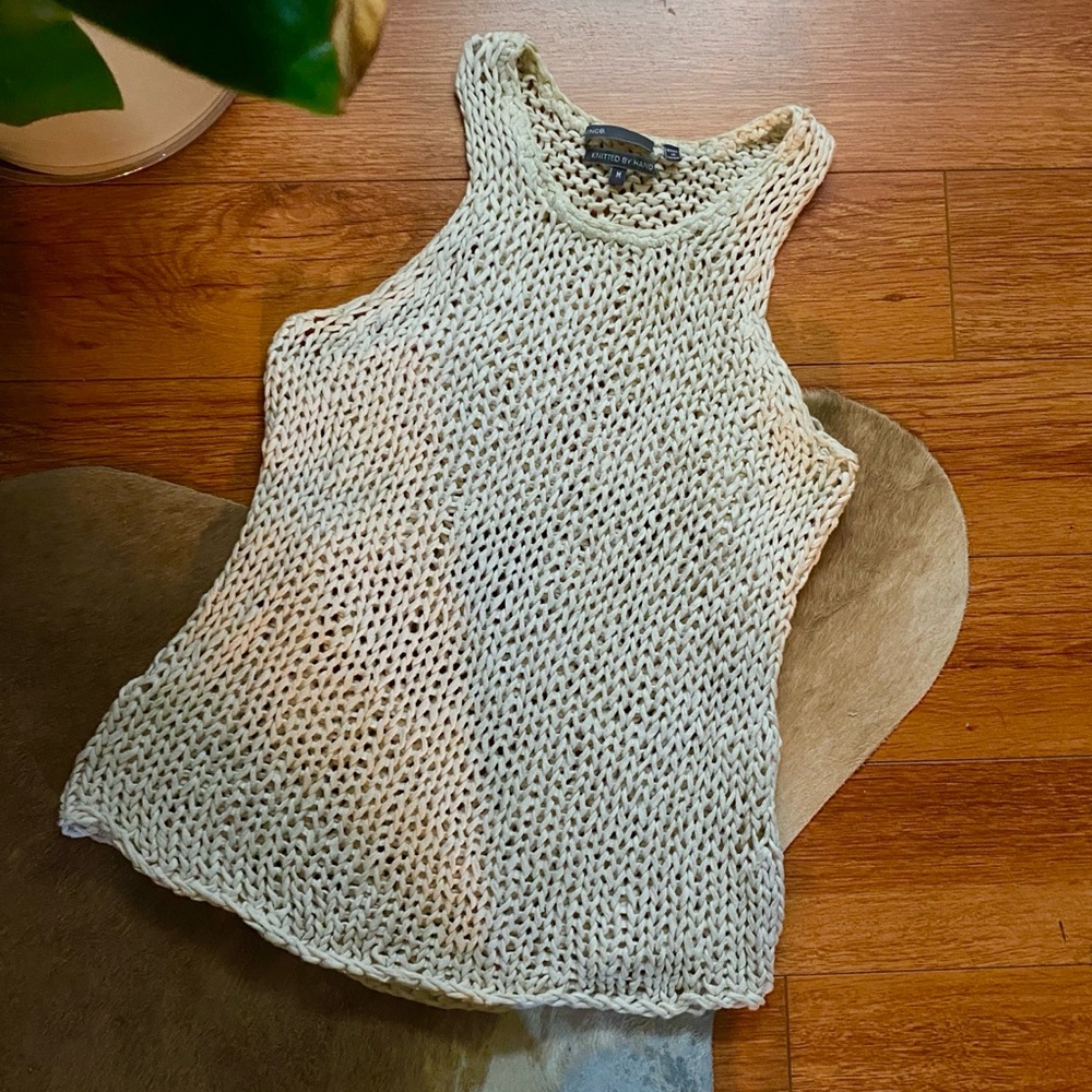 Vince Hand Knit Tank Top